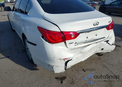2014 Infiniti Q50 Premium from USA, damaged, VIN JN1BV7AR6EM690937